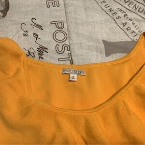 eva mendes for New York & Company Bright Gold Scoop Neck Tank Top